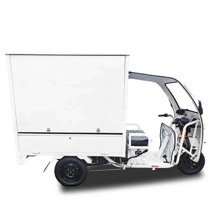 White Enclosed Electric Cargo Trike price