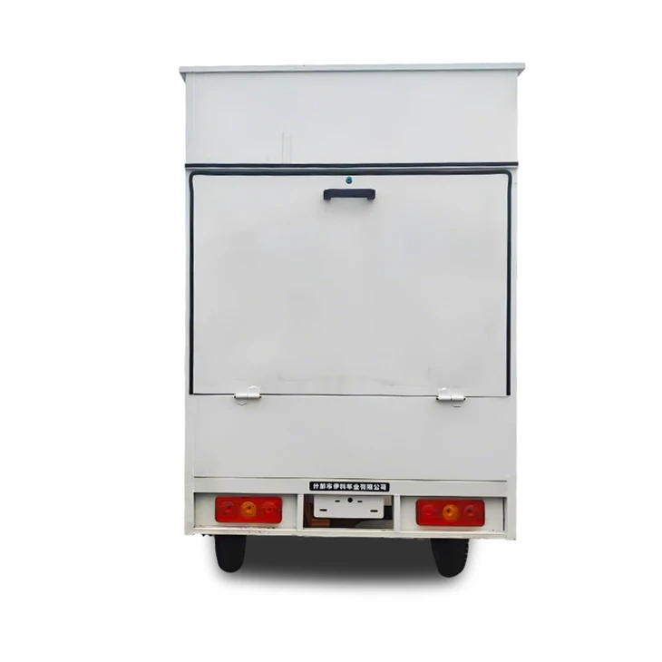White Enclosed Electric Cargo Trike factory